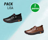 LISA- Chaussures légères et Antidérapantes en Cuir pour femmes