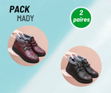 Mady- Chaussures fourrure chaudes et confortables en cuir pour femmes