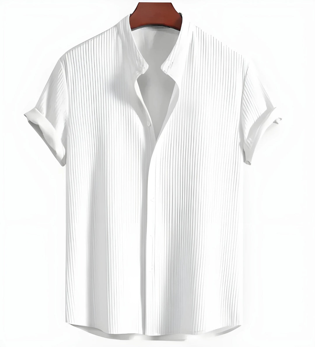 Men's Casual Short Sleeve Shirt with Loose Fit and Breathable Design