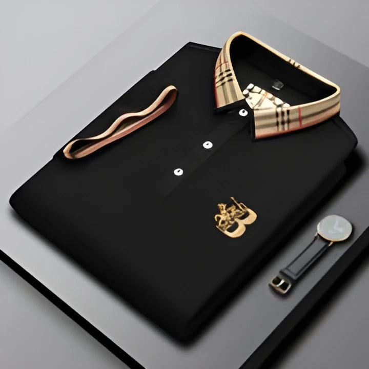 Men's Casual Vintage Polo Shirt with Comfortable Fit