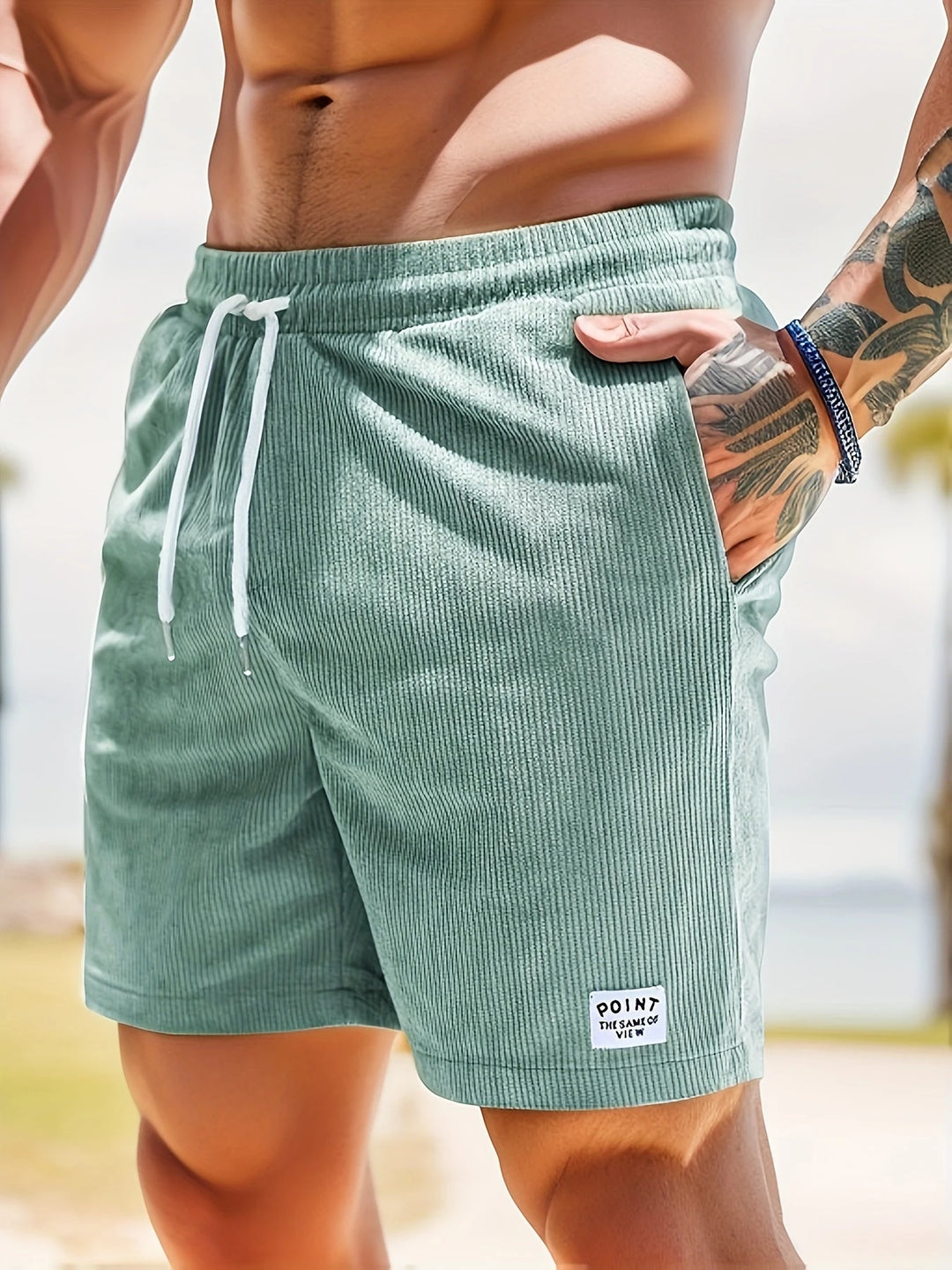 Men's Workout Sport Shorts with Drawstring