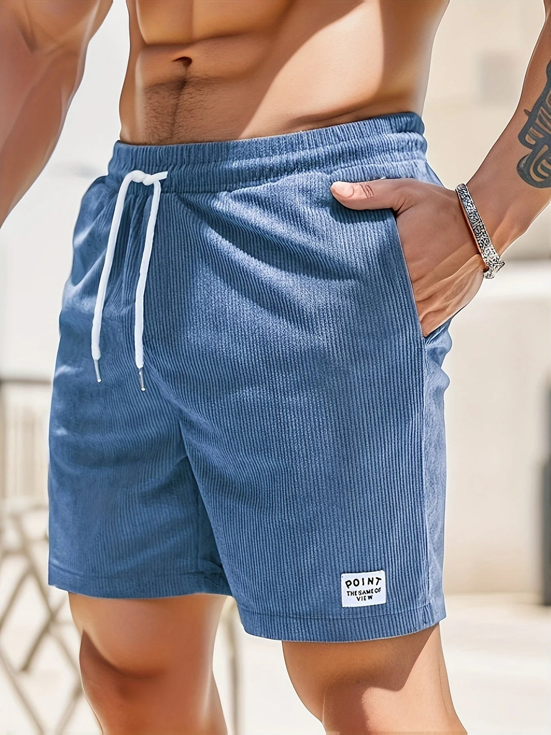 Men's Workout Sport Shorts with Drawstring