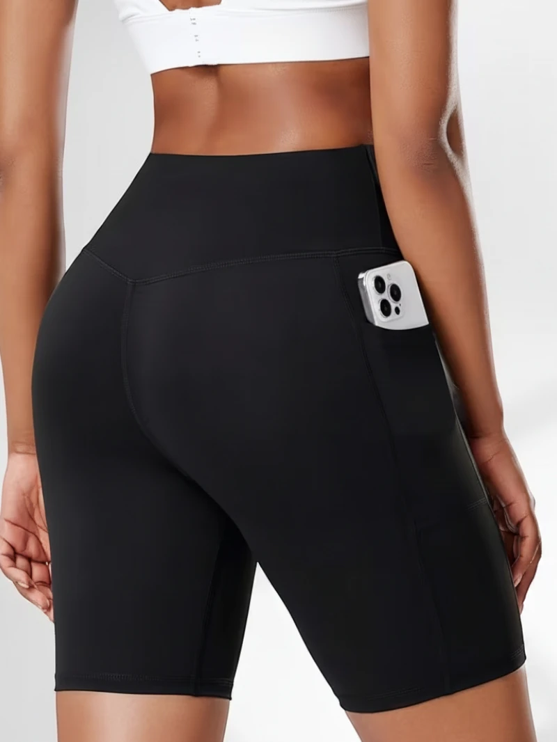 Women's Athletic Biker Shorts with High Waisted