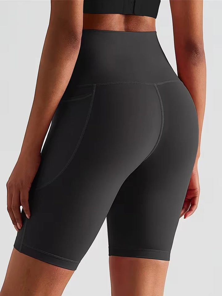 Women's Athletic Biker Shorts with High Waisted