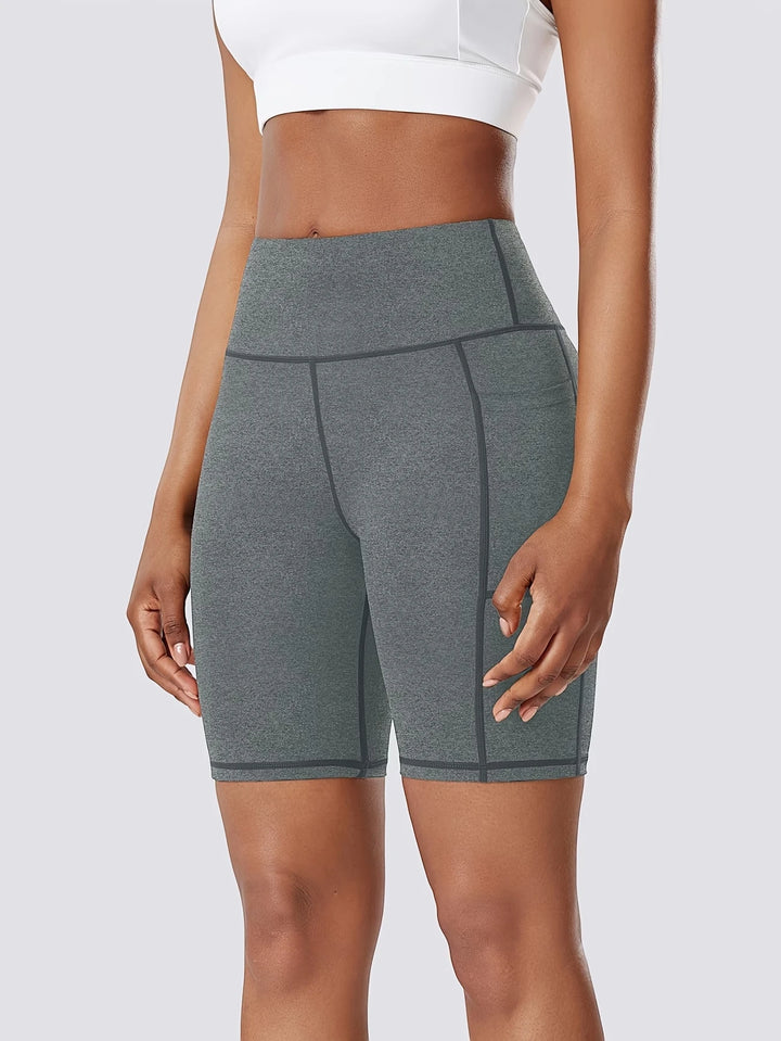 Women's Athletic Biker Shorts with High Waisted