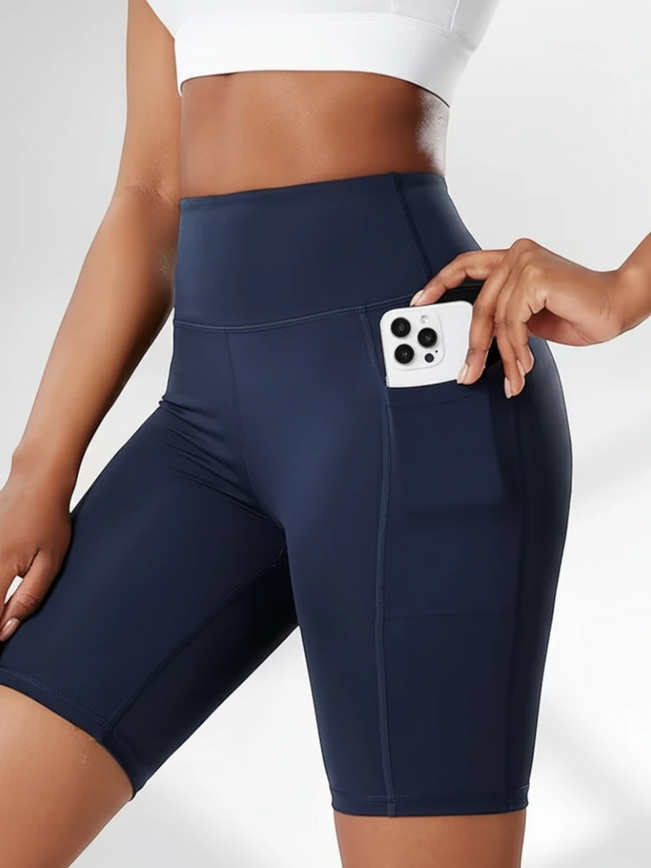 Women's Athletic Biker Shorts with High Waisted