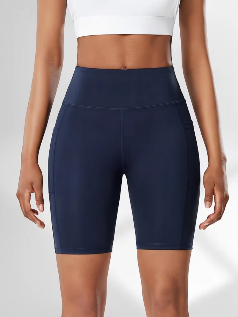 Women's Athletic Biker Shorts with High Waisted