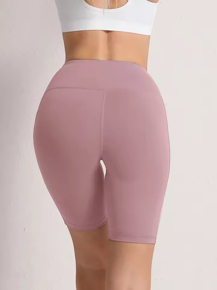 Women's Athletic Biker Shorts with High Waisted