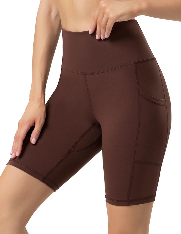 Women's Athletic Biker Shorts with High Waisted