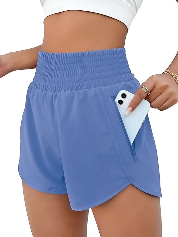 Women's Athletic Running Shorts with High Waisted Feature