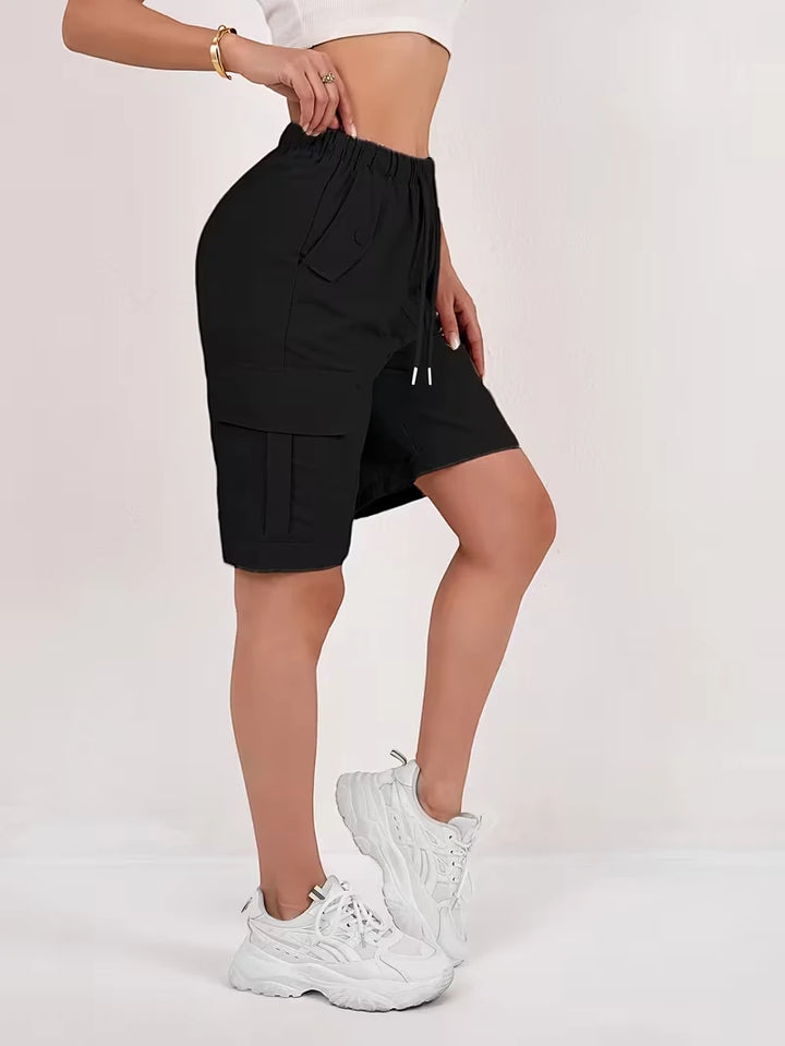 Women's Cargo Bermuda Shorts with Pockets