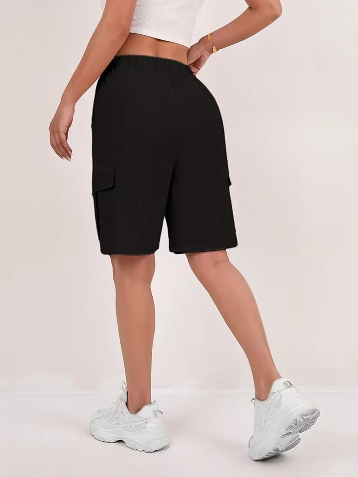 Women's Cargo Bermuda Shorts with Pockets