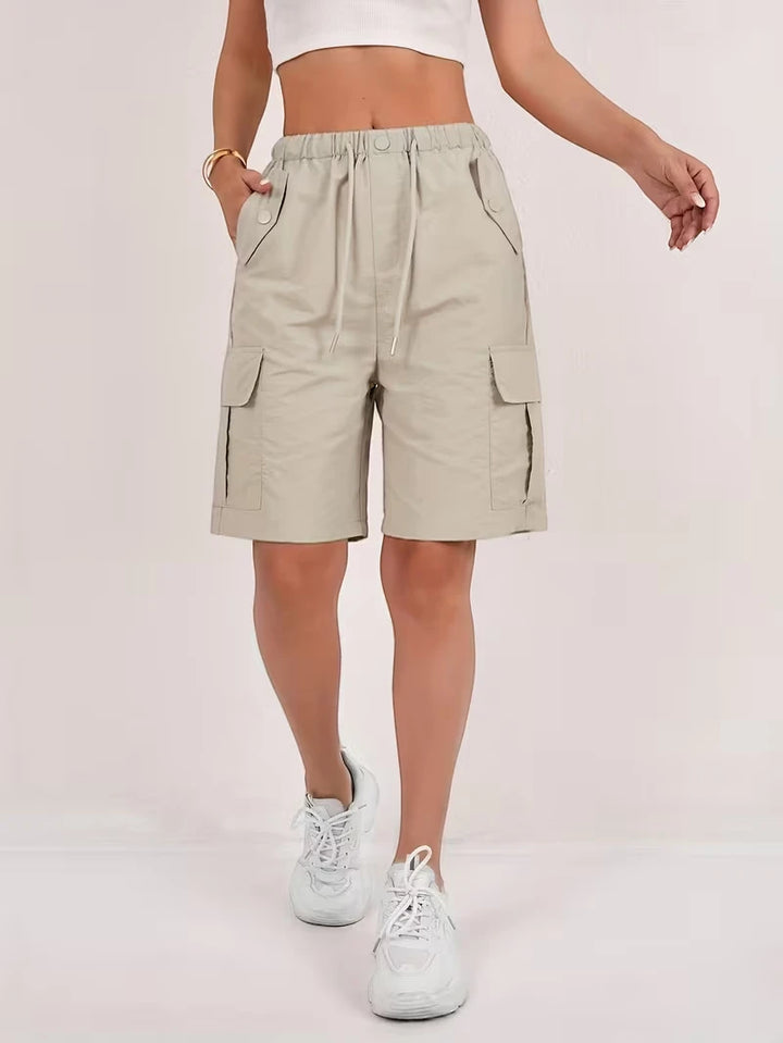 Women's Cargo Bermuda Shorts with Pockets