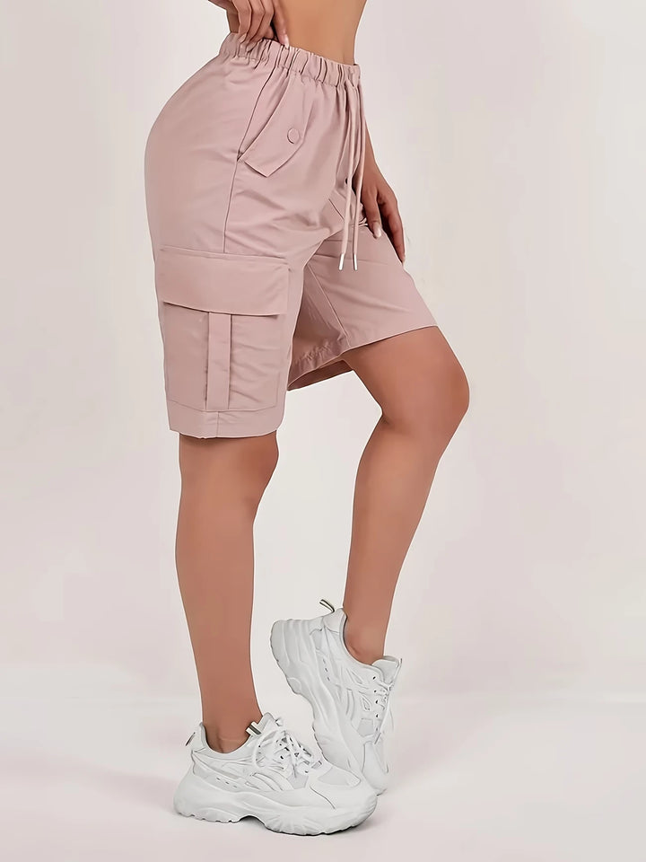Women's Cargo Bermuda Shorts with Pockets