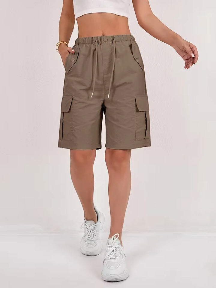 Women's Cargo Bermuda Shorts with Pockets