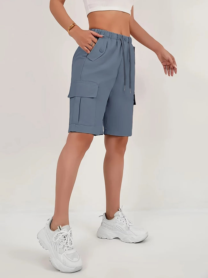 Women's Cargo Bermuda Shorts with Pockets