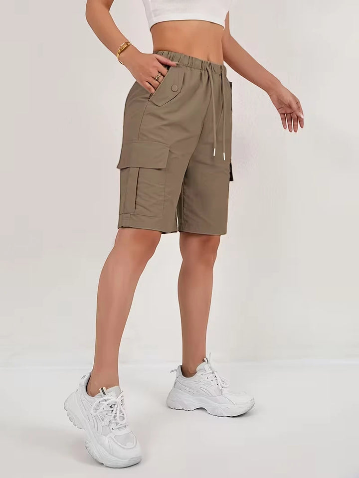 Women's Cargo Bermuda Shorts with Pockets