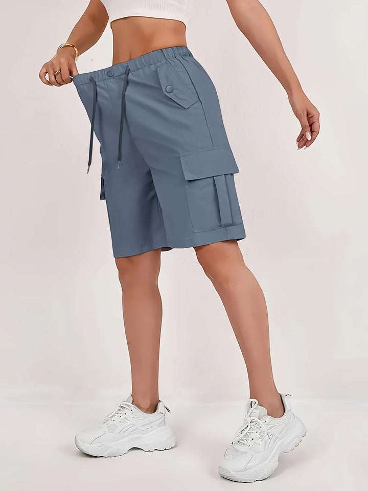 Women's Cargo Bermuda Shorts with Pockets