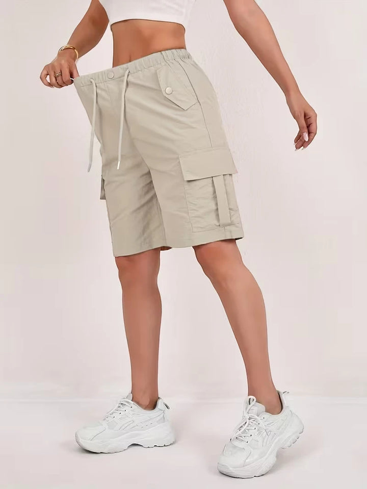 Women's Cargo Bermuda Shorts with Pockets