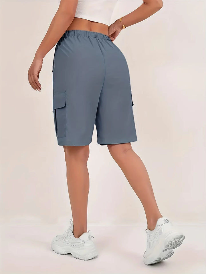 Women's Cargo Bermuda Shorts with Pockets