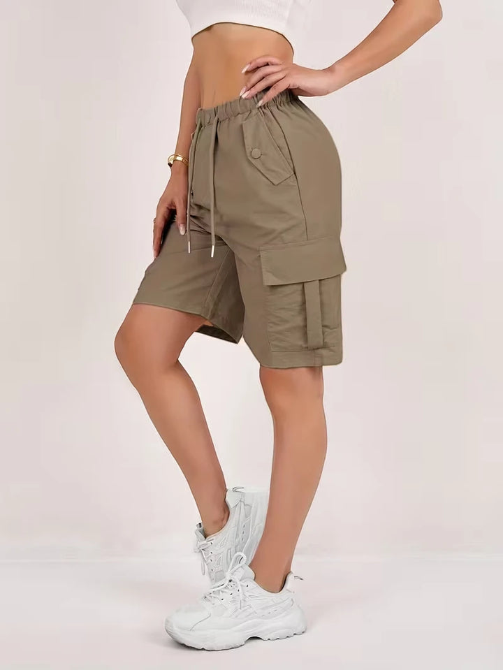 Women's Cargo Bermuda Shorts with Pockets