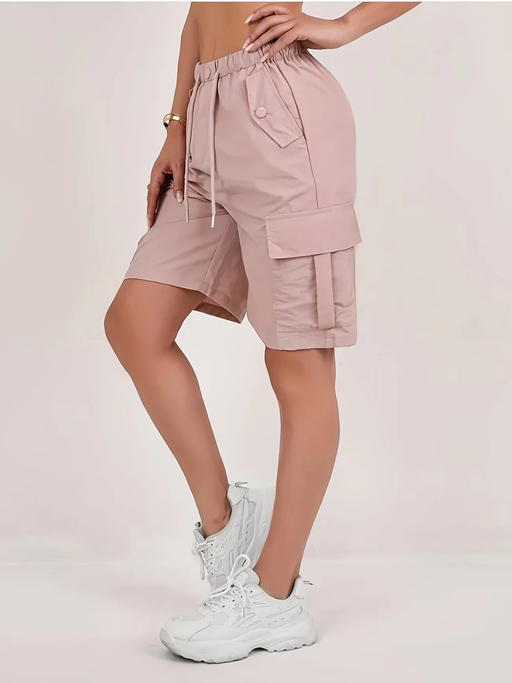 Women's Cargo Bermuda Shorts with Pockets