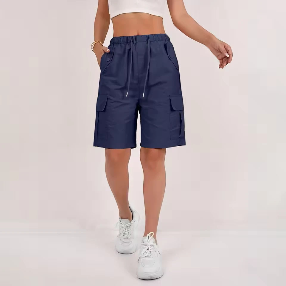 Women's Cargo Bermuda Shorts with Pockets