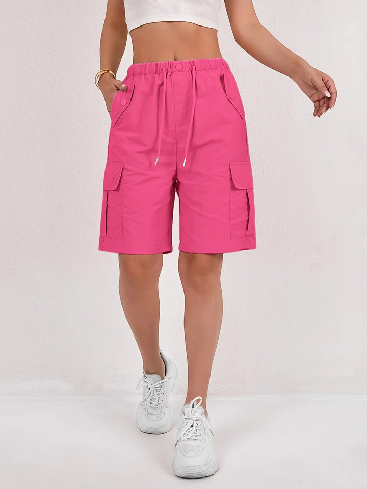 Women's Cargo Bermuda Shorts with Pockets