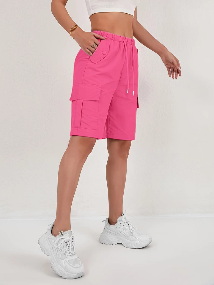 Women's Cargo Bermuda Shorts with Pockets