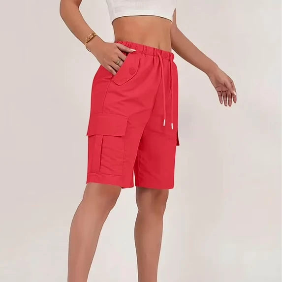 Women's Cargo Bermuda Shorts with Pockets