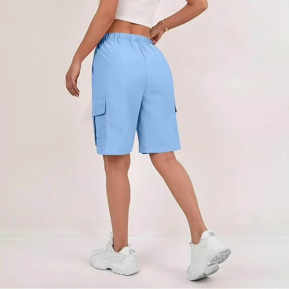 Women's Cargo Bermuda Shorts with Pockets