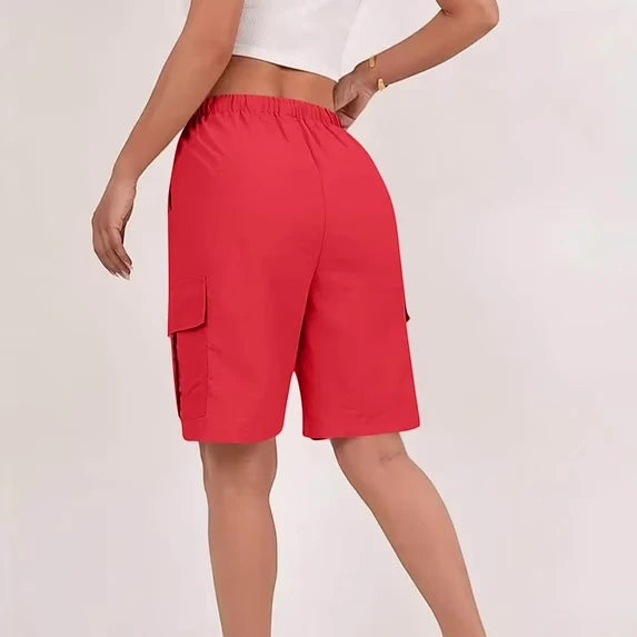 Women's Cargo Bermuda Shorts with Pockets