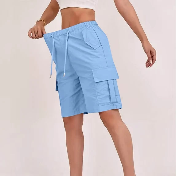 Women's Cargo Bermuda Shorts with Pockets