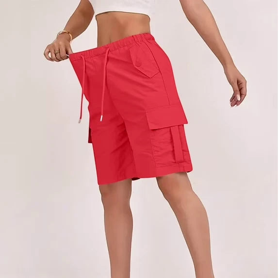 Women's Cargo Bermuda Shorts with Pockets