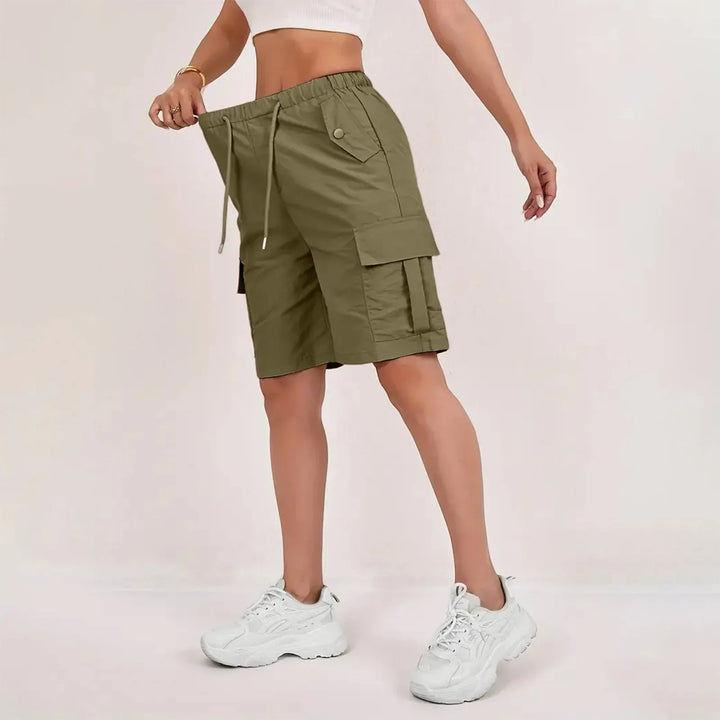 Women's Cargo Bermuda Shorts with Pockets