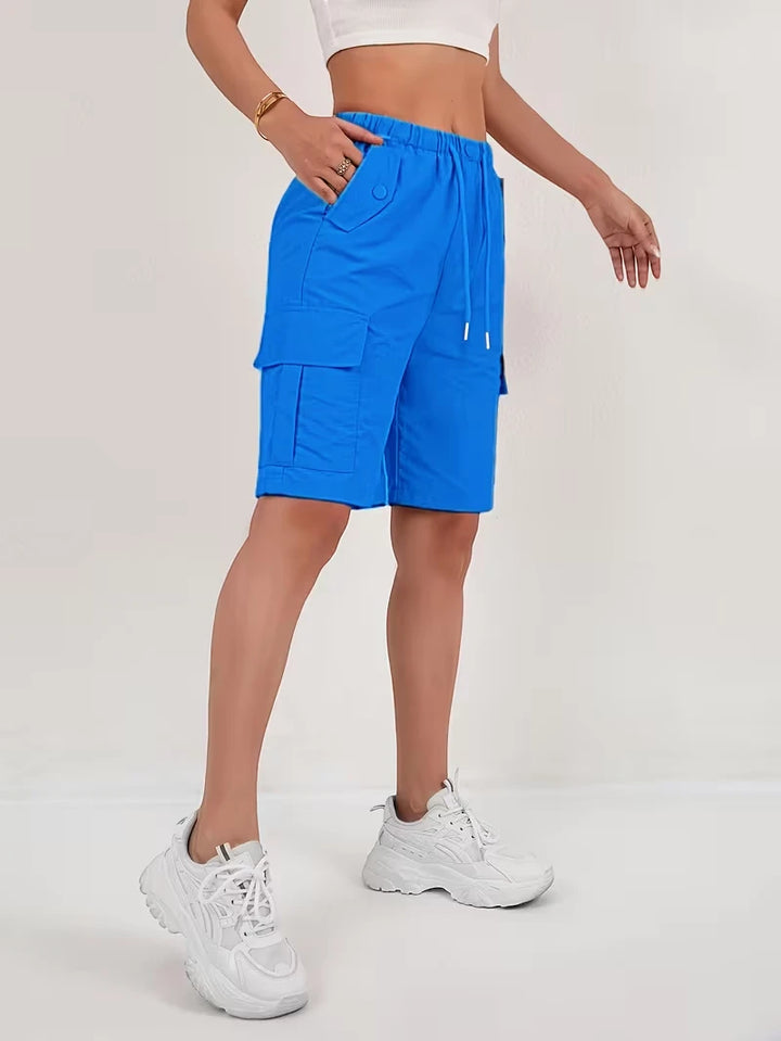 Women's Cargo Bermuda Shorts with Pockets