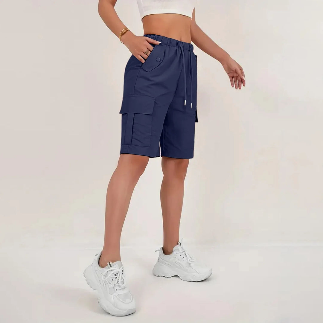 Women's Cargo Bermuda Shorts with Pockets