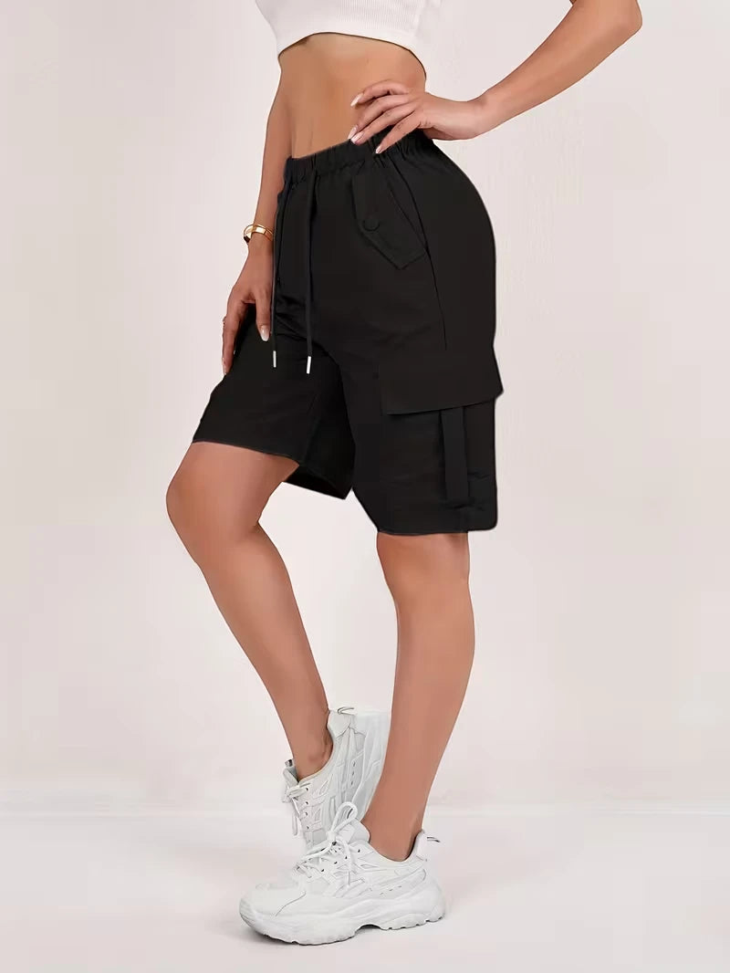 Women's Cargo Bermuda Shorts with Pockets