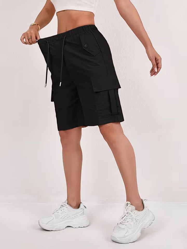 Women's Cargo Bermuda Shorts with Pockets