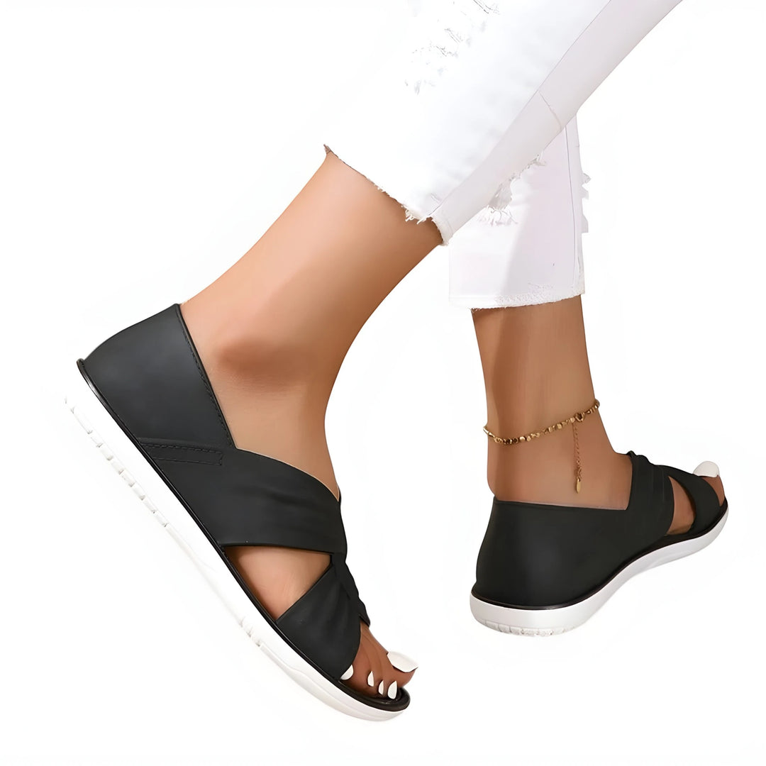 Women's Casual Dressy Sandals with Slip Resistant Sole and Cushioned Insole