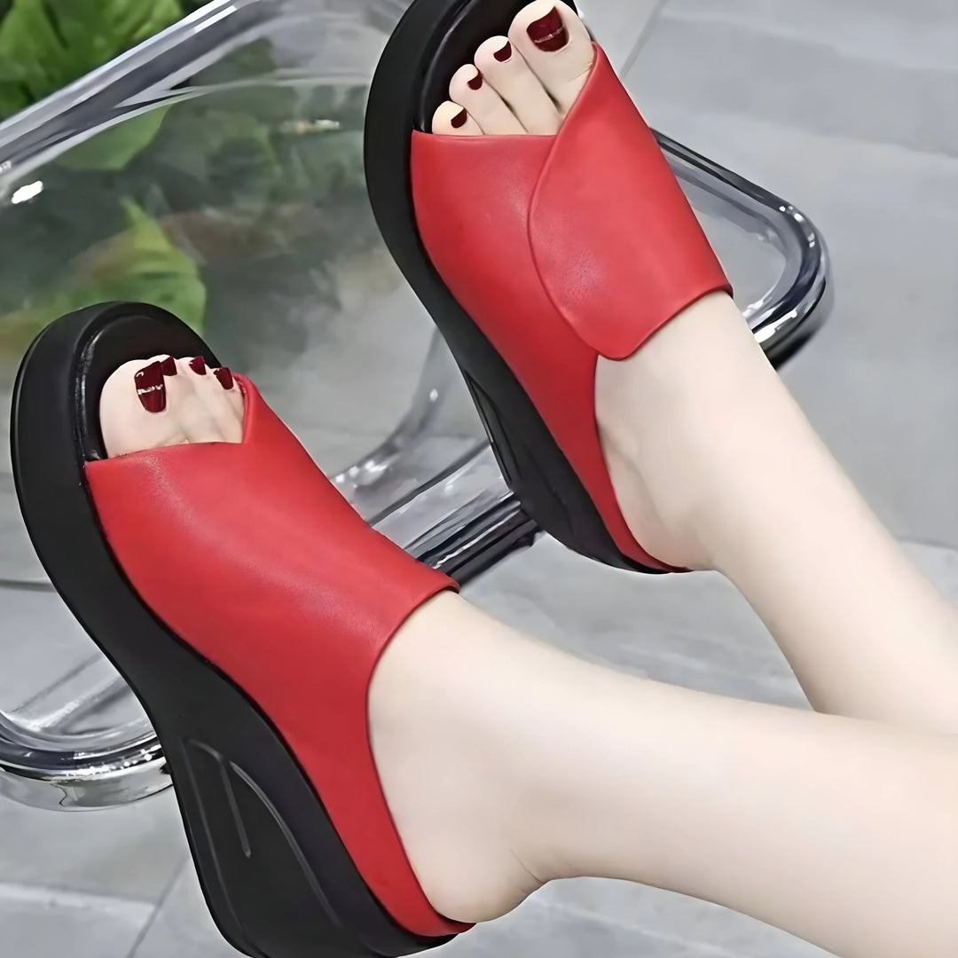 Women's Casual Slip On Wedges with Arch Support and Cushioned Insole