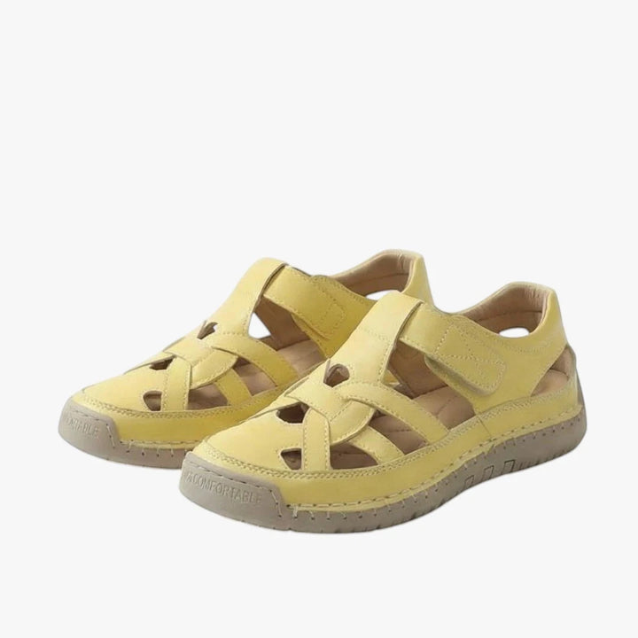 Women's Comfortable Casual Sandals with Velcro Strap and Cushioned Insole