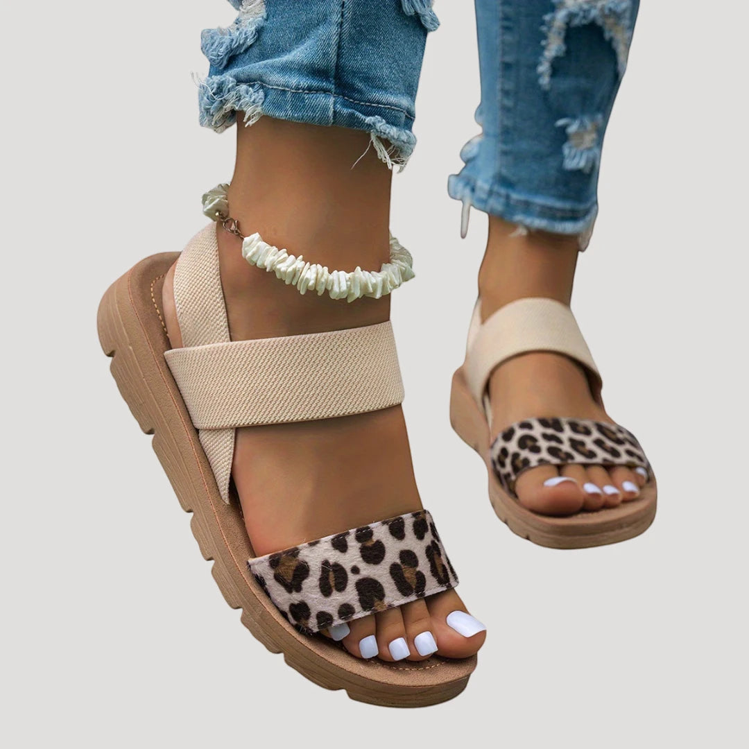 Women's Comfortable Open Toe Sandals with Slip Resistant Sole and Cushioned Insole