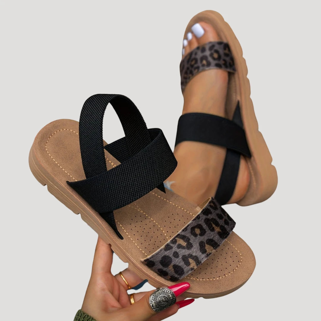 Women's Comfortable Open Toe Sandals with Slip Resistant Sole and Cushioned Insole