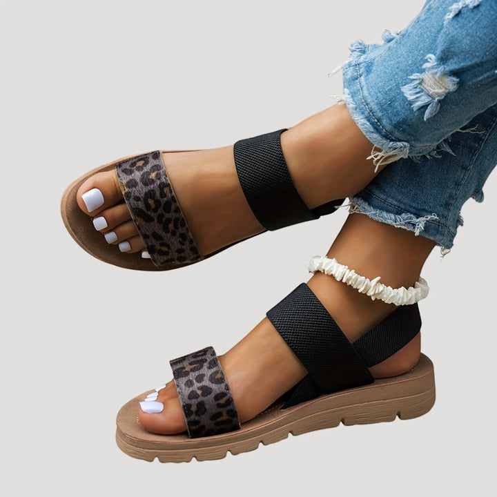Women's Comfortable Open Toe Sandals with Slip Resistant Sole and Cushioned Insole