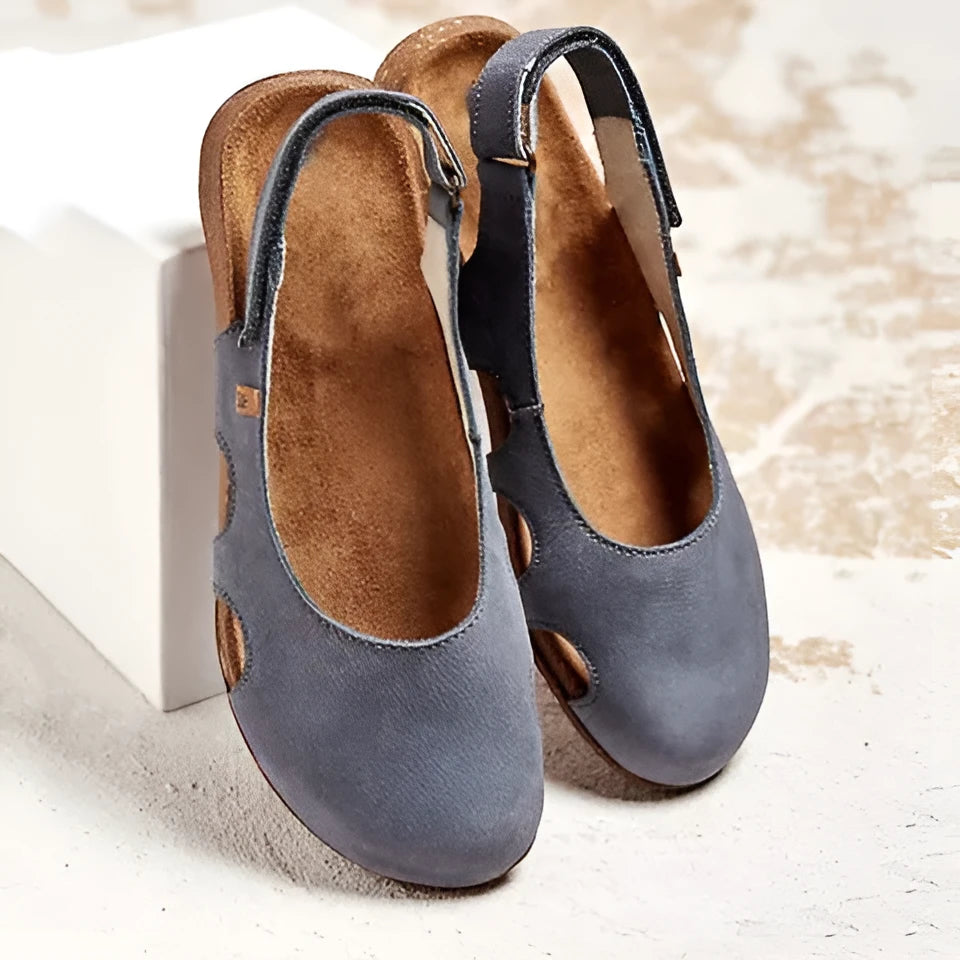 Women's Comfortable Slip On Sandals with Slip Resistant Sole and Arch Support