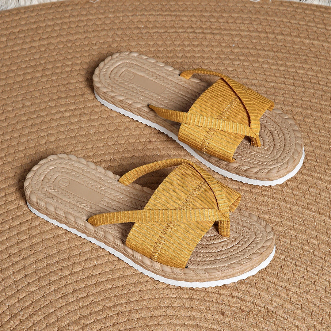 Women's Comfortable Slip On Sandals with Slip Resistant Sole and Cushioned Insole