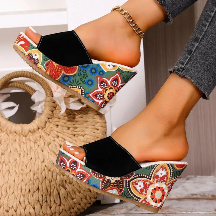 Women's Dressy Slip On Wedges with Cushioned Insole and Non Slip Sole