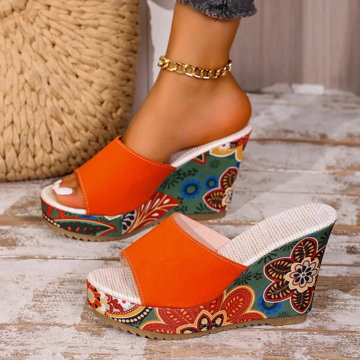 Women's Dressy Slip On Wedges with Cushioned Insole and Non Slip Sole