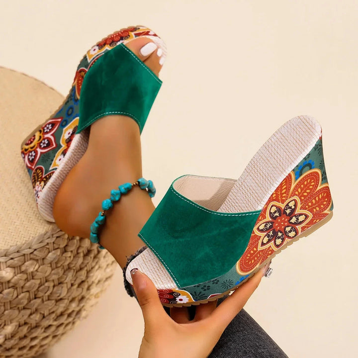 Women's Dressy Slip On Wedges with Cushioned Insole and Non Slip Sole